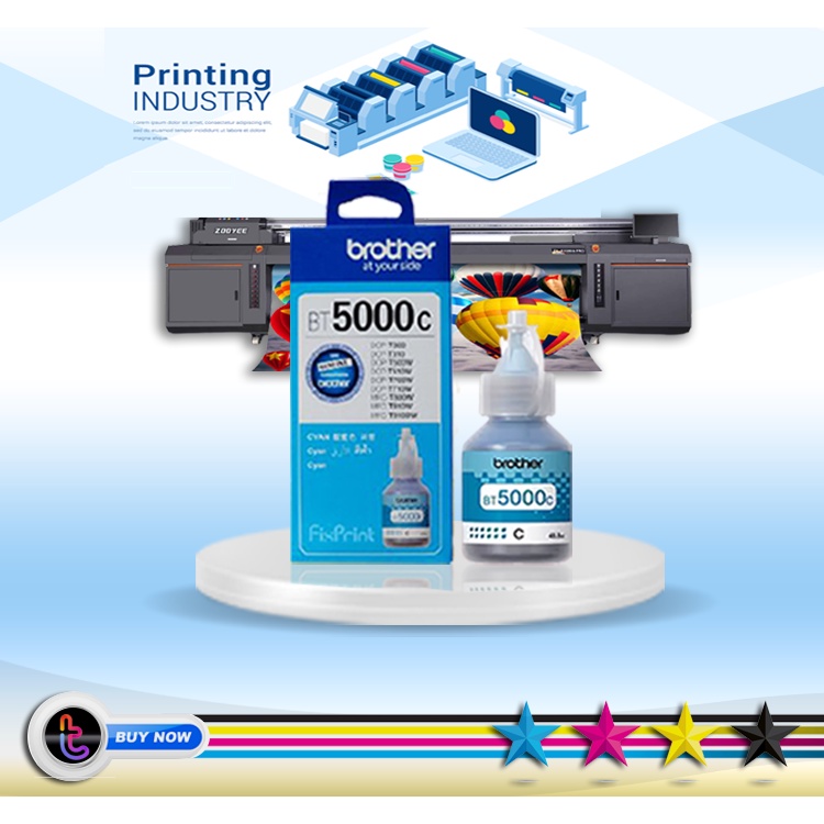 Tinta printer BROTHER BT5000 CYAN DCP T710W DCP T300 DCP-T310 T800W T810DW T910DW