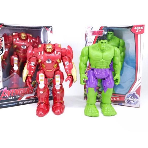 [KODE PRODUK 8SY0K4144] GEDE MAINAN ROBOT HULK DAN IRON MAN HULKBUSTER AVENGERS KEREN BANGET BISA JA