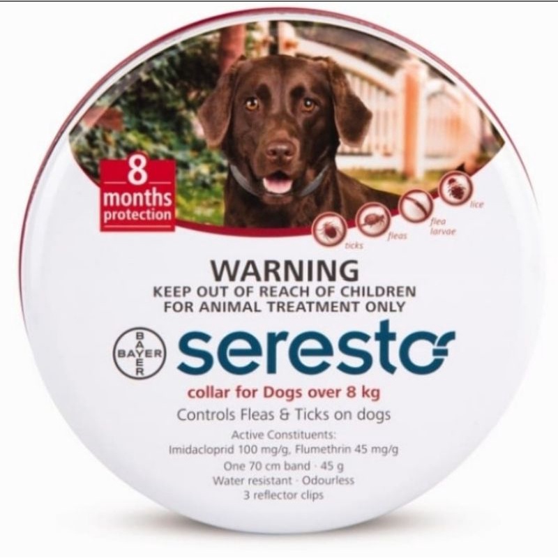 Setesto Kalung Anti Kutu Ampuh/Kalung penghilang Kutu Caplak Anjing setesto Produk bayer