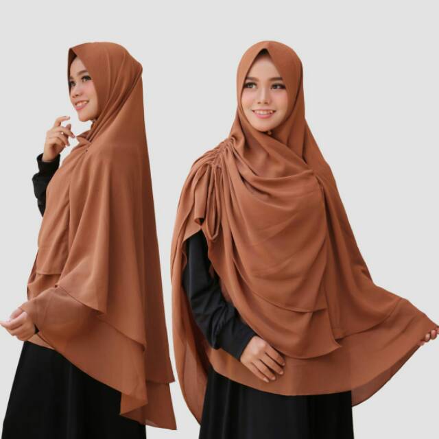 Kerudung Syari | Khimar Zahrina qualitas Original..buktikan