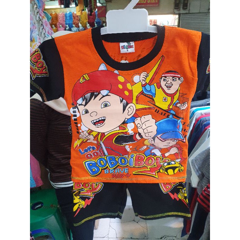 BAJU SETELAN ANAK BOBOIBOY KIDS 1-10 tahun Best seller