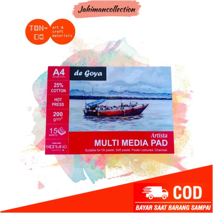 

✨ BISA COD ✨ DE GOYA MULTI MEDIA PAD A4 200G HOT PRESS