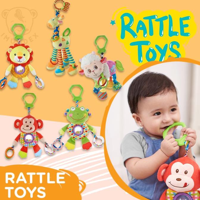 IMUNDEX boneka multifungsi / Teether gigitan / rattle / Kerincingan