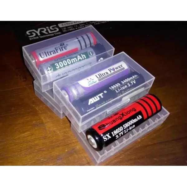 Battery Case Box Baterai Kotak Batere Batre 18650 2 Slot Casing Vape