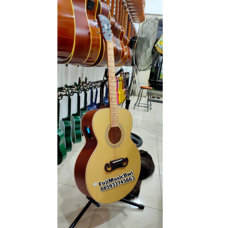 Gitar Gibson Doble Run Neck Utuh Equalizer Cowboy AW39
