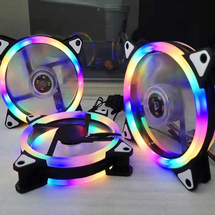 IDN TECH - JI JIA Computer Case Fan Luminous LED RGB 12 CM - RF120