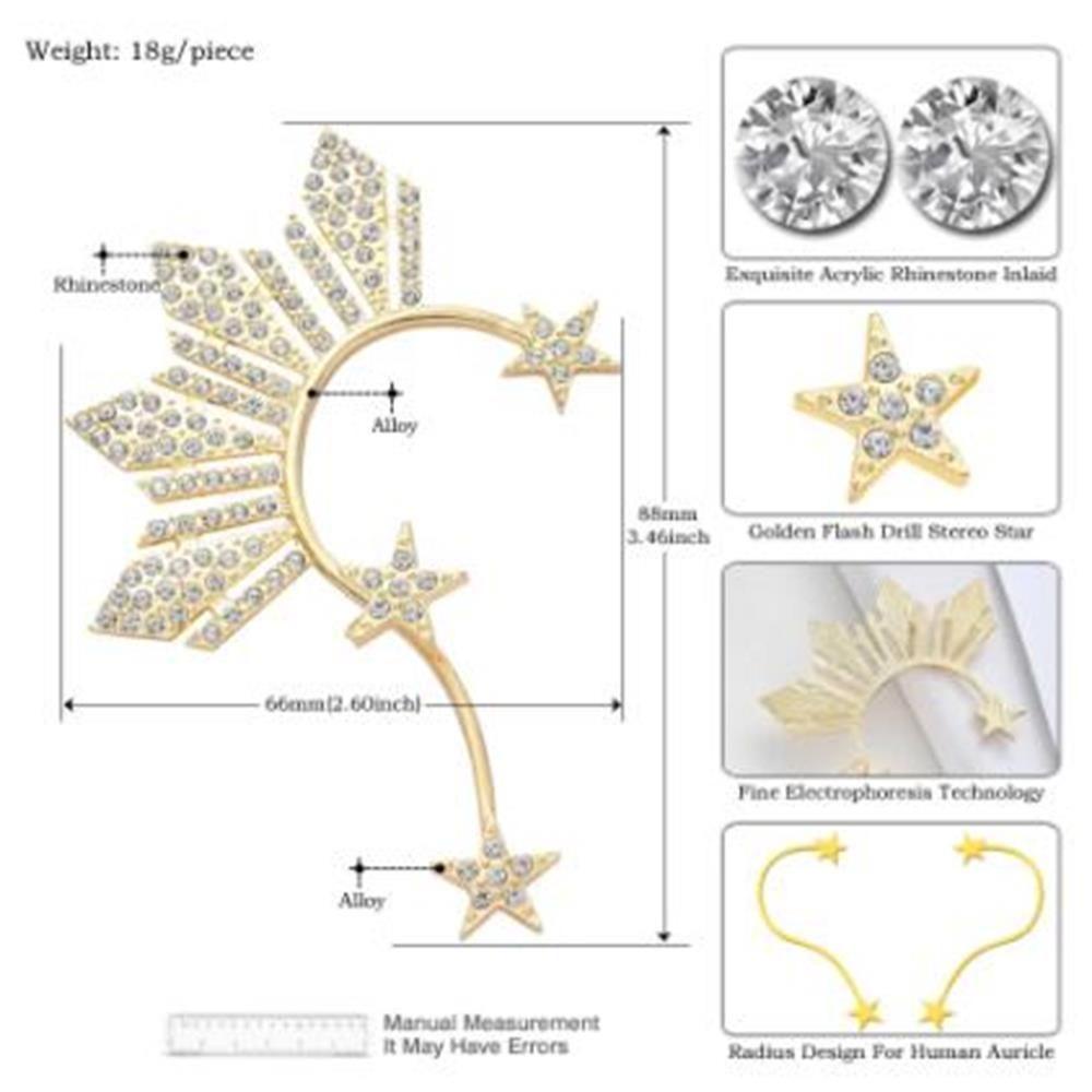 Lily Ear Wrap Pesta Wanita Pria Tanpa Tindik Anting Tragus