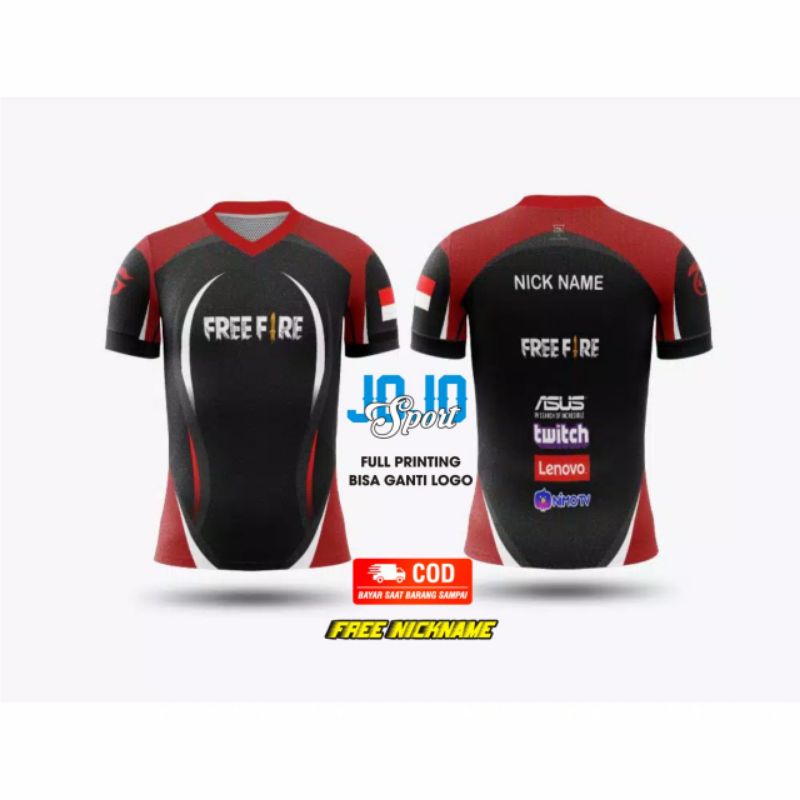 jersey game free fire full printing.