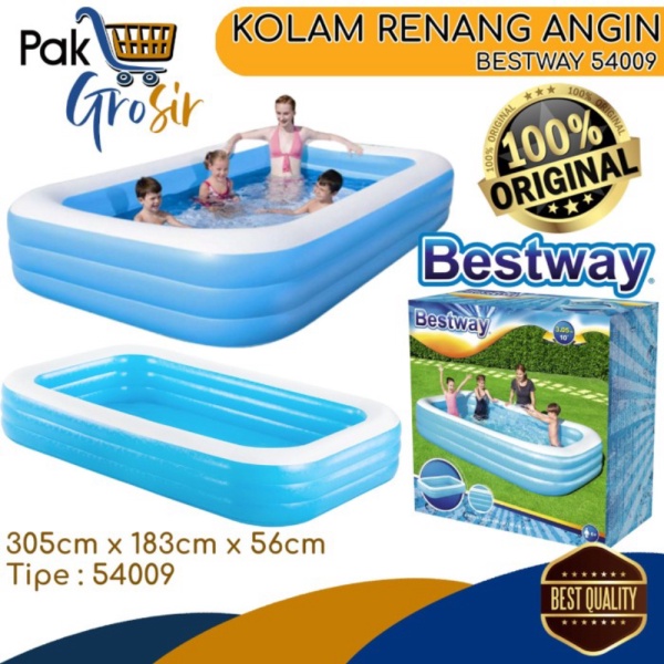 Kolam Renang Anak Bestway 54009 Family Pool Jumbo 305cm Ukuran Besar - Kolam 54009 Diskon