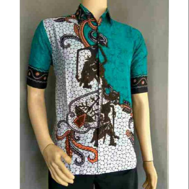 Kemeja motif wayang