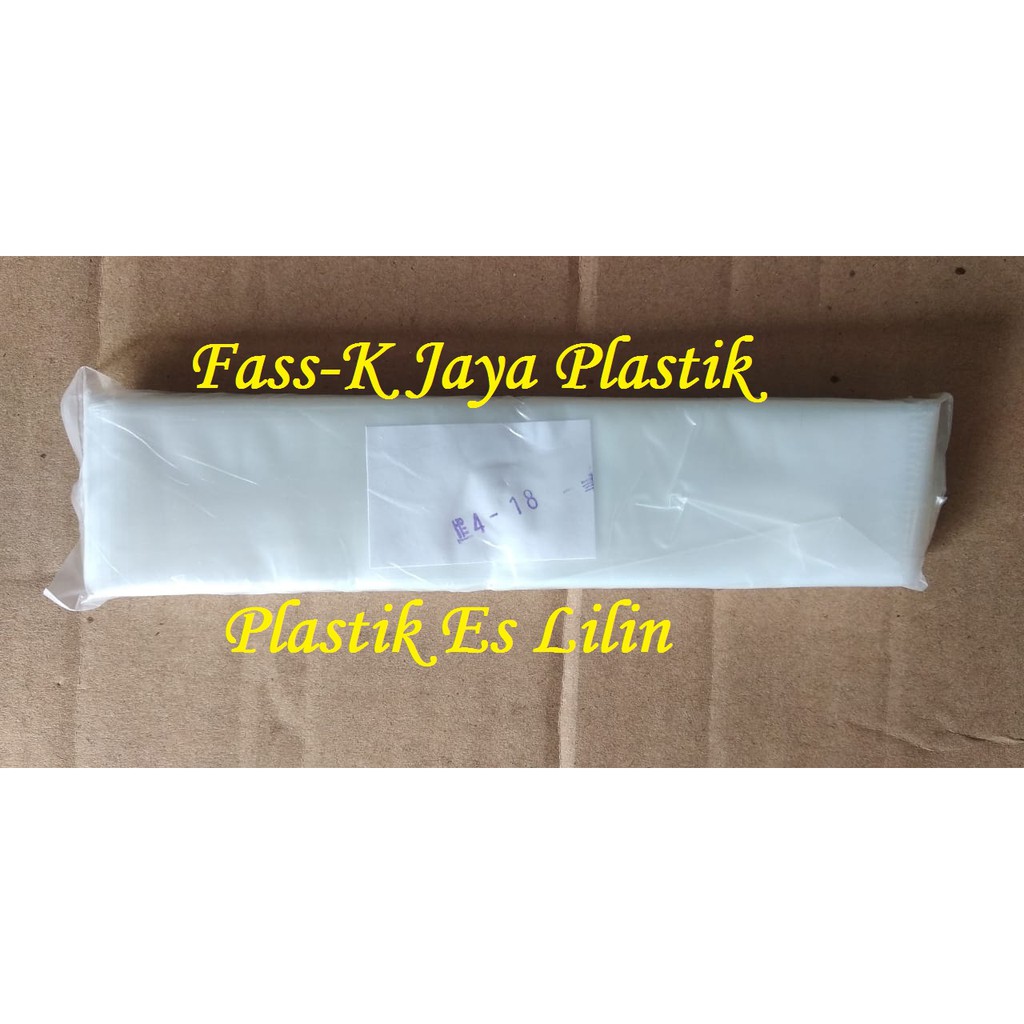 Jual Plastik Es Pe Mambo Es Lilin Bening Ukuran 4x18 Kemasan 100gram Shopee Indonesia 0309