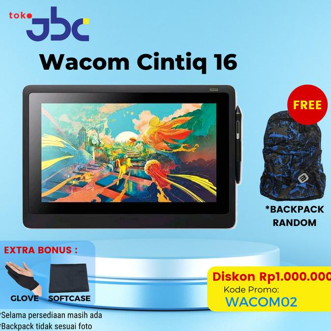 New Wacom Cintiq 16HD / Cintiq 16 Venus garansi resmi