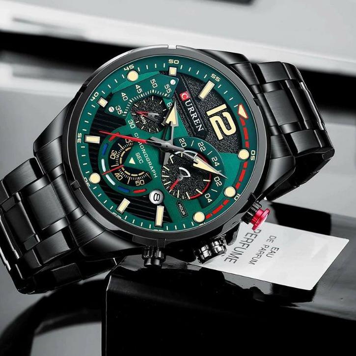 (SIAP KIRIM) Jam tangan Sultan CURREN 8395 Analog steinless