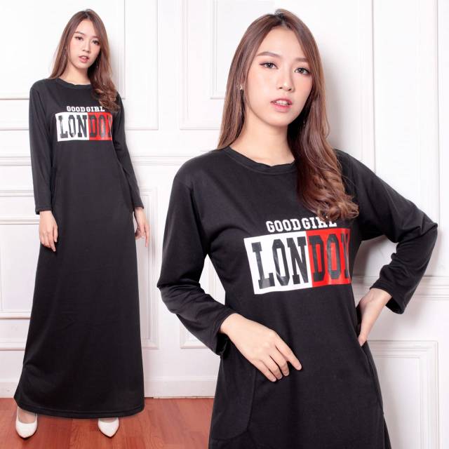 Baju Gamis Wanita Maxi Dress London Murah