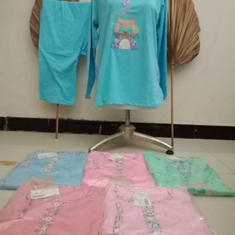 BAJU TIDUR SET LORITA ( PP ) LENGAN PANJANG CELANA PANJANG