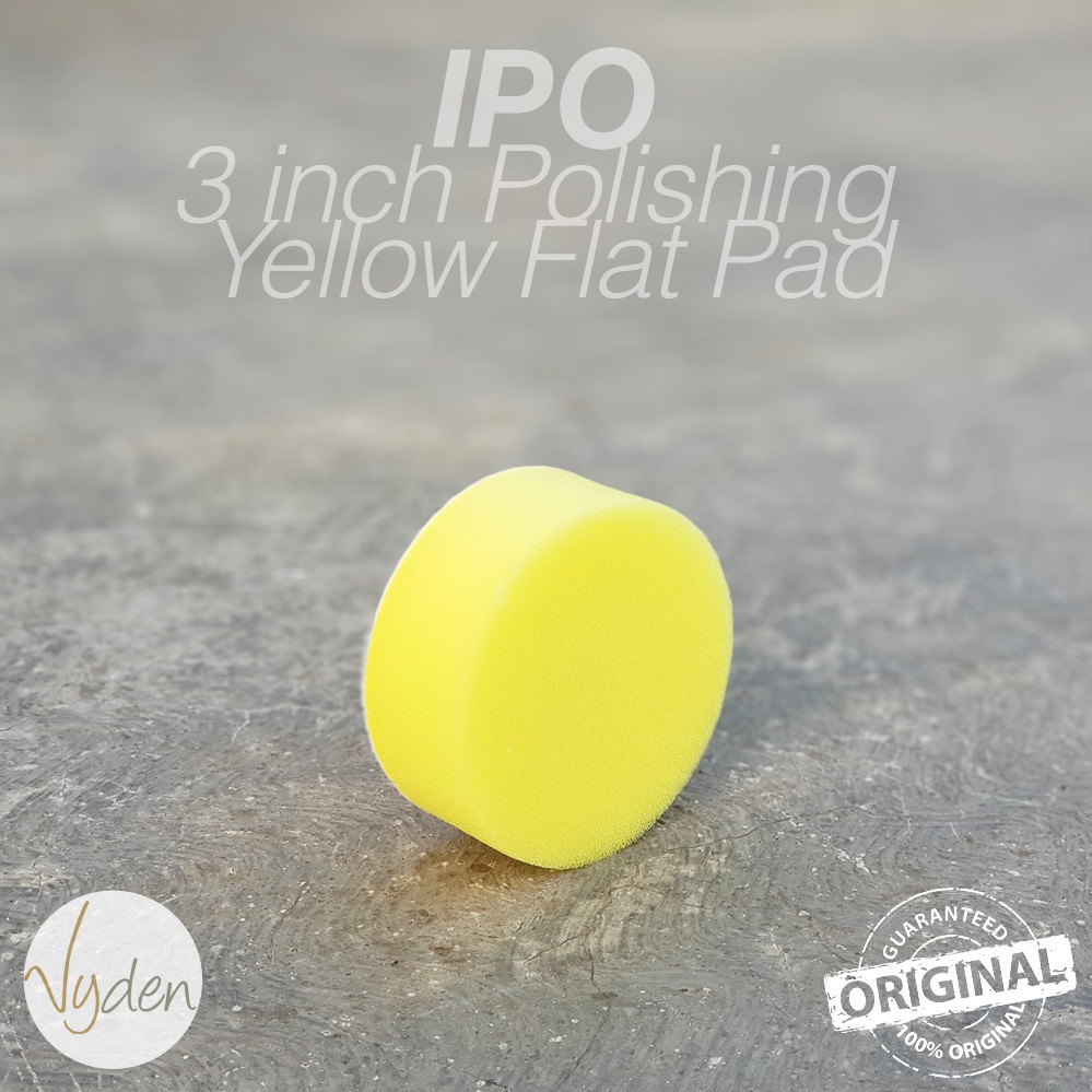 IPO Yellow Polishing Pad 3 inch Flat Kompon Halus Busa Mesin Poles Mobil MURAH