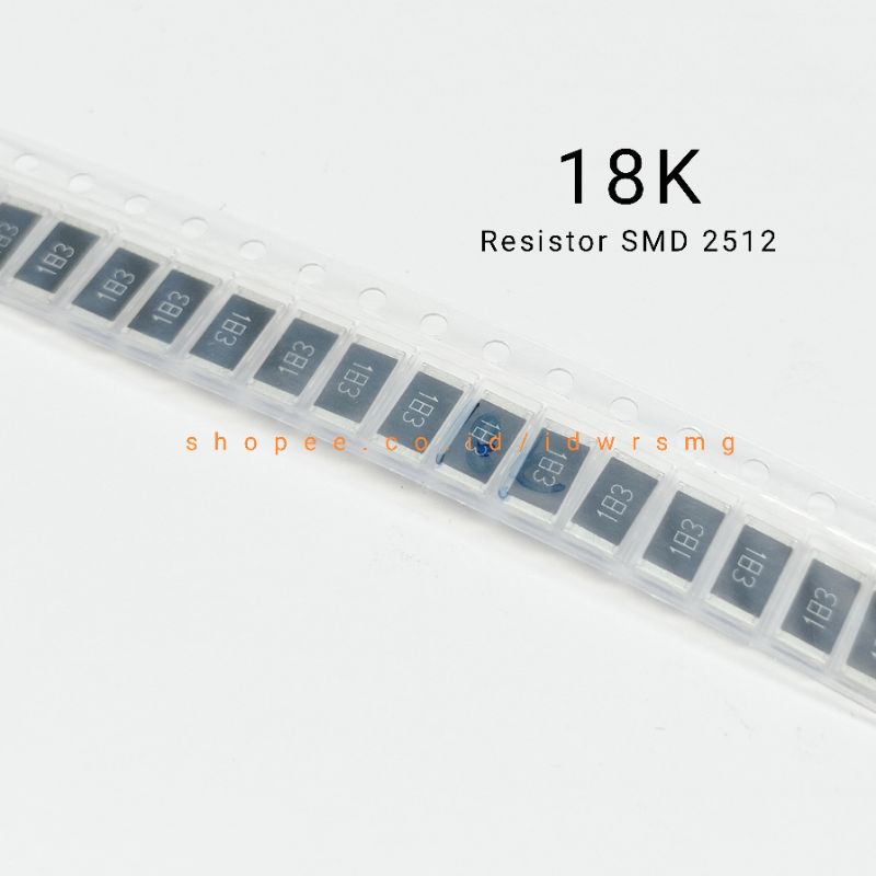 20pcs Resistor 2512 SMD 18 K R 18 Kilo ohm code 183 Chip Resistor accuracy 5% 1W SMD2512