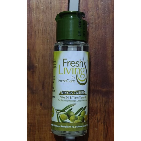 FreshLiving Minyak Zaitun 50 ML / FreshLiving By FreshCare / Pelembab Kulit / Minyak Urut / Antioksidan Kulit