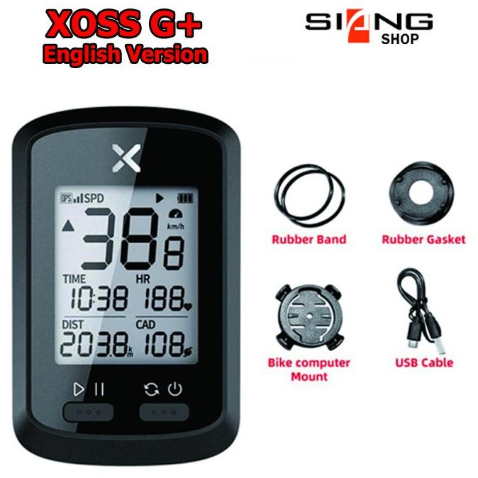 ((BISA COD)) XOSS G+ G Plus GPS Bike Computer Wireless GPS Speedometer