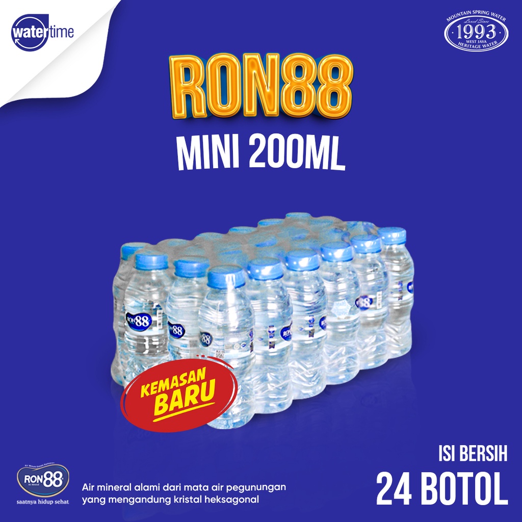 Jual Ron88 Air Mineral Mini 200ml Shopee Indonesia 5636