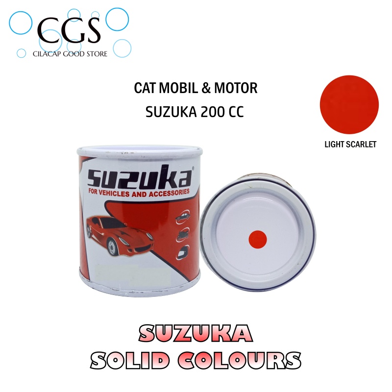 Cat Suzuka LIGHT SCARLET S15 200cc - cat motor oren - cat mobil oren - cat suzuka orange - cat suzuk