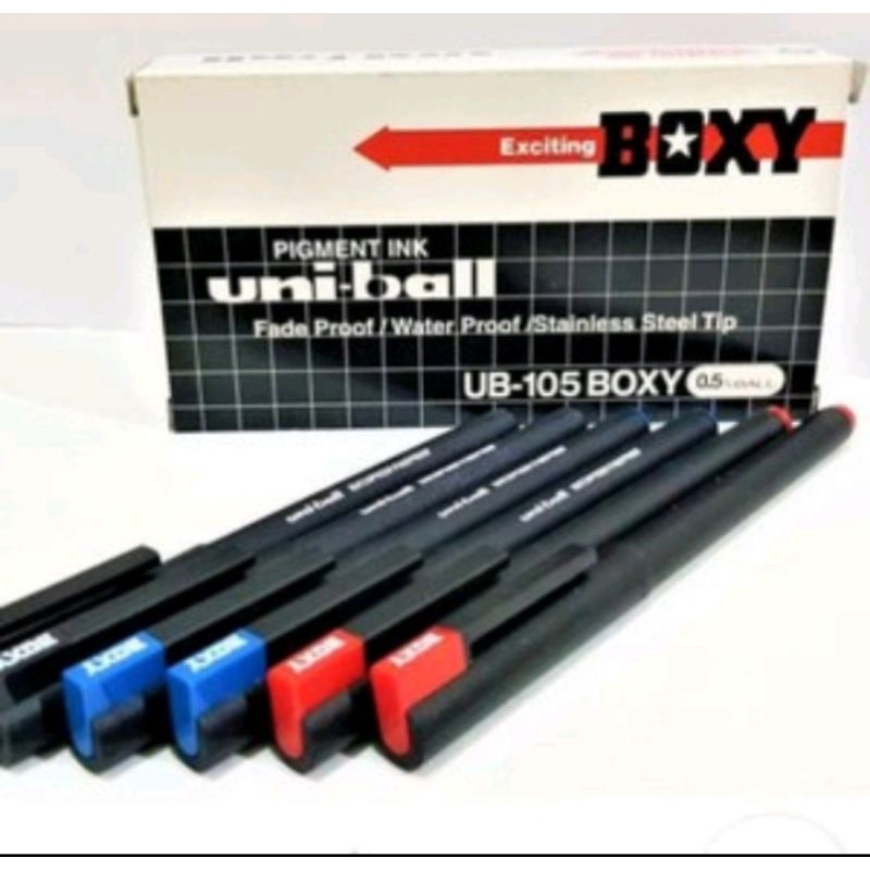 

Pulpen / Pen / Pena Boxy Uniball UB-105 0.5mm Ecer (1pcs)