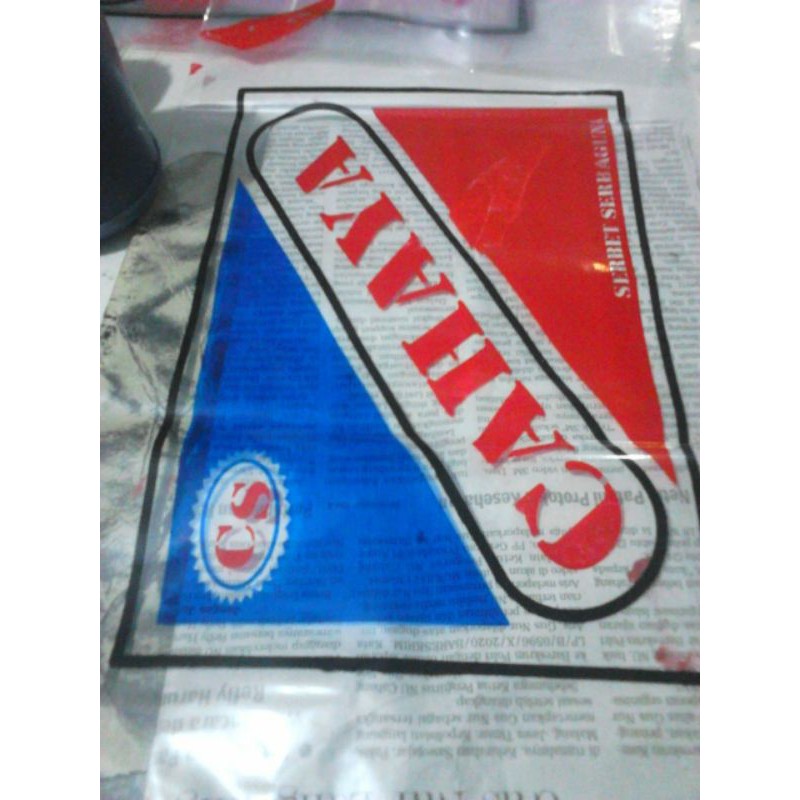 sablon plastik kemasan desain custom