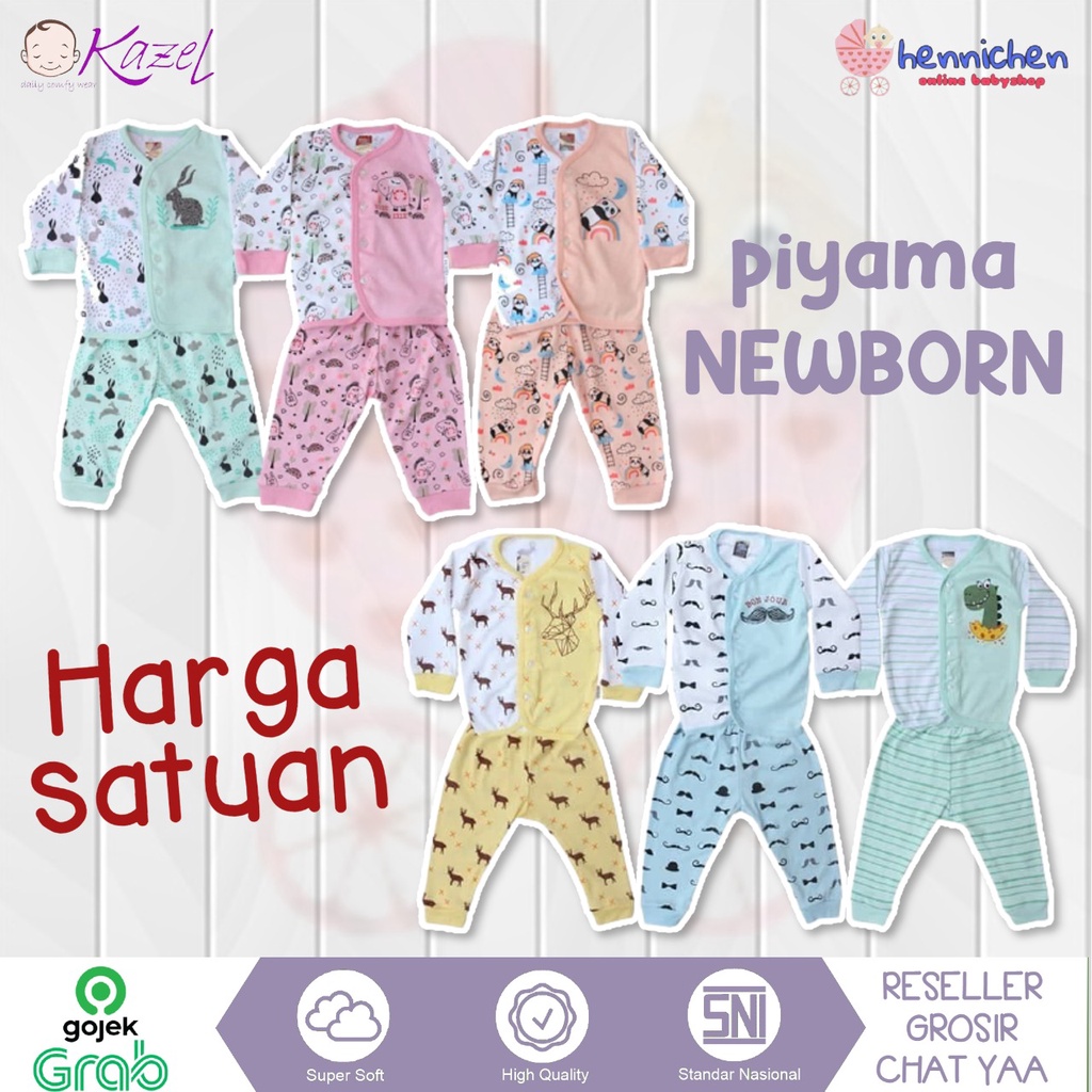 PROMO IMBEX MURAH SETELAN PIYAMA ANAK KAZEL BONJOUR DONKEY HIPPO BN TWIN TIGER BAJU PENDEK CELANA PANJANG Newborn SNI PREMIUM