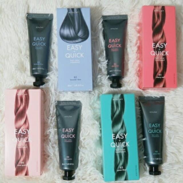 THE FACE SHOP STYLIST EASY QUICK HAIR COLOR TREATMENT 50 ML Shopee