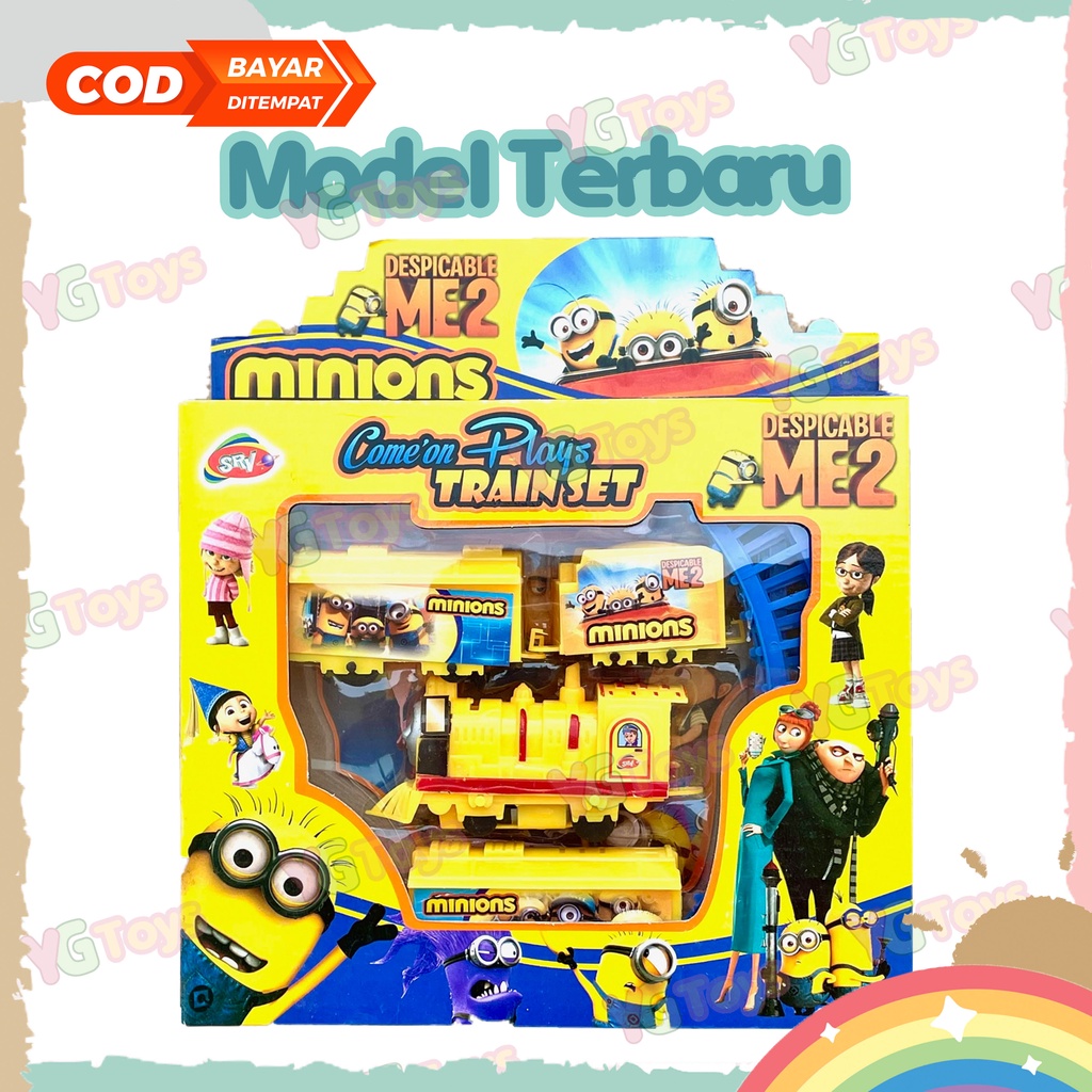 YGtoys Mainan Anak Rel Kereta Api Karakter Train Play Set