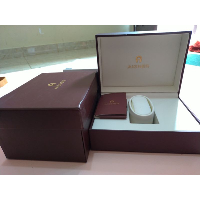 Kotak Jam Aigner Second Original