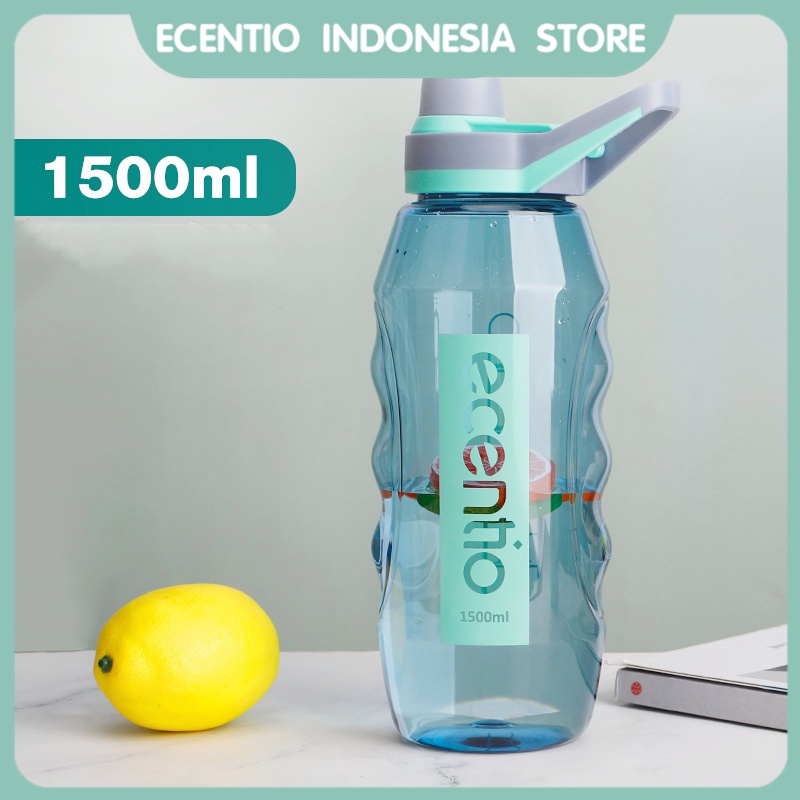 Jual Ecentio Botol Minum 1.5 Liter Olahraga Botol Air Kapasitas Besar ...