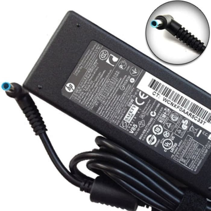 Adaptor Charger Laptop HP 19.5V 4.62A DC 4.5*3.0MM(PIN BIRU) Compatibble type HP Pavilion 14 15 PPP012C-S 710413-001 Envy 17 17-j000 15-e029TX