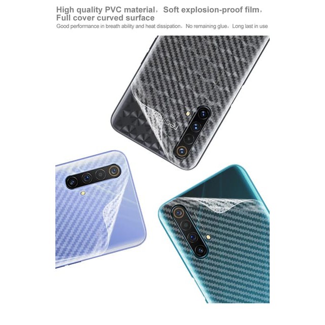 REALME X3 SUPER ZOOM BACK SKIN CARBON GARSKIN ANTI GORES BELAKANG