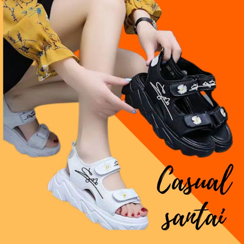 Sandal Gunung Wanita Terbaru Sendal Gunung Import Fashion Korea Dua Tali Murah