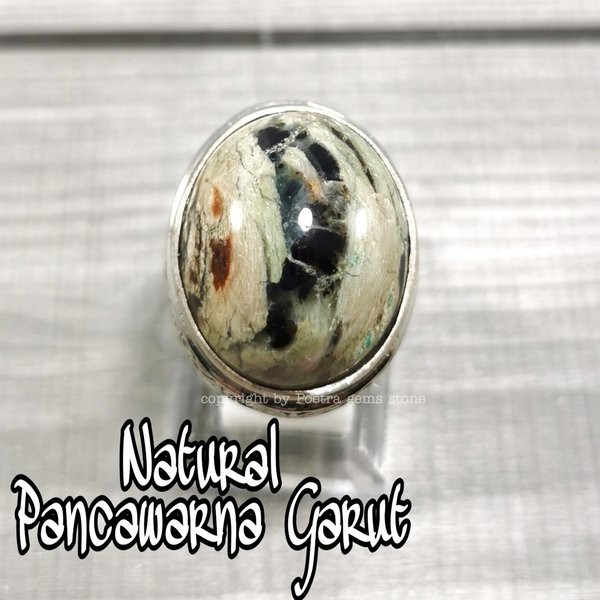 CINCIN BATU AKIK NATURAL PANCAWARNA EDONG ASLI GARUT BOS Ist 11