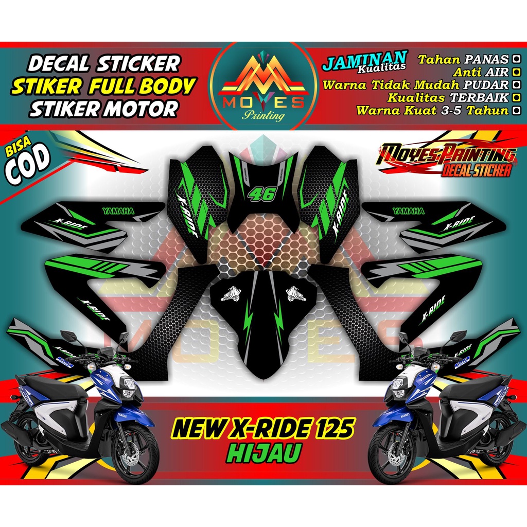 decal xride 125 decal motor x ride 125 decal yamaha x-ride 125 fullbody