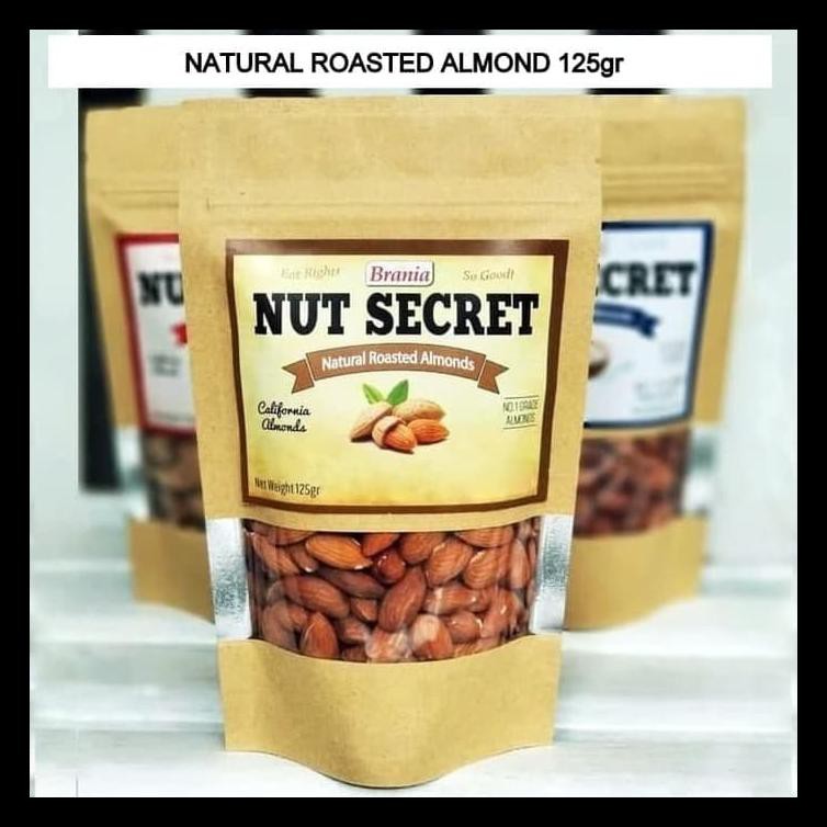 

California Roasted Almond / Kacang Almond Panggang Rasa Natural Terbatas