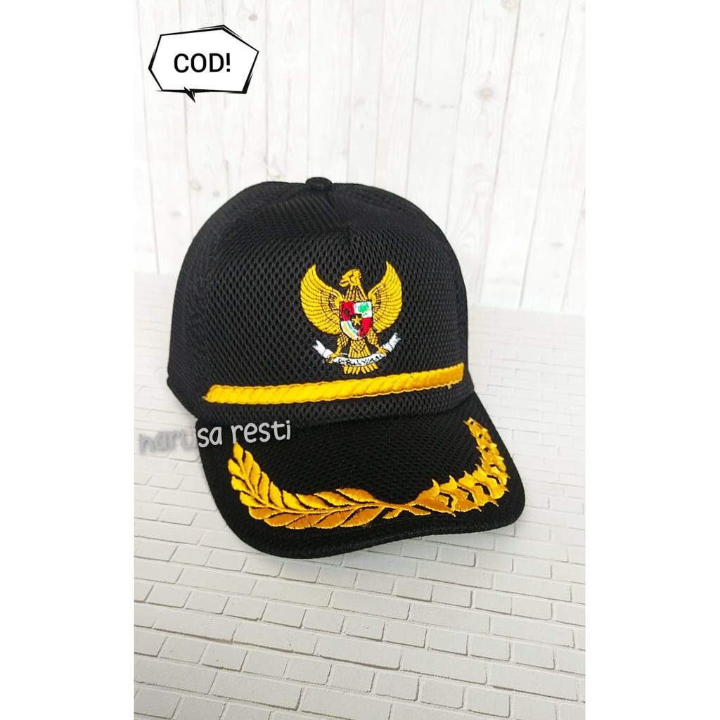 TOPI DOUBLEMASK KORPRI / ABDI NEGARA / RIDER / INFANTERI / POLISI MILITER / TNI -AD / GARUDA / PNS.