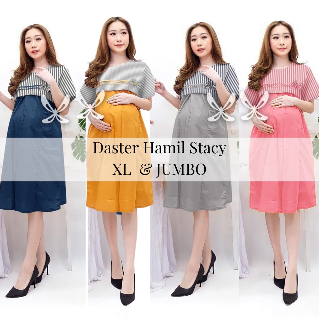 Neon - Baju Hamil Daster Stacy/ Baju Hamil Dress Hamil Muslim/ Baju Hamil Menuyusui/ Baju Hamil Musl