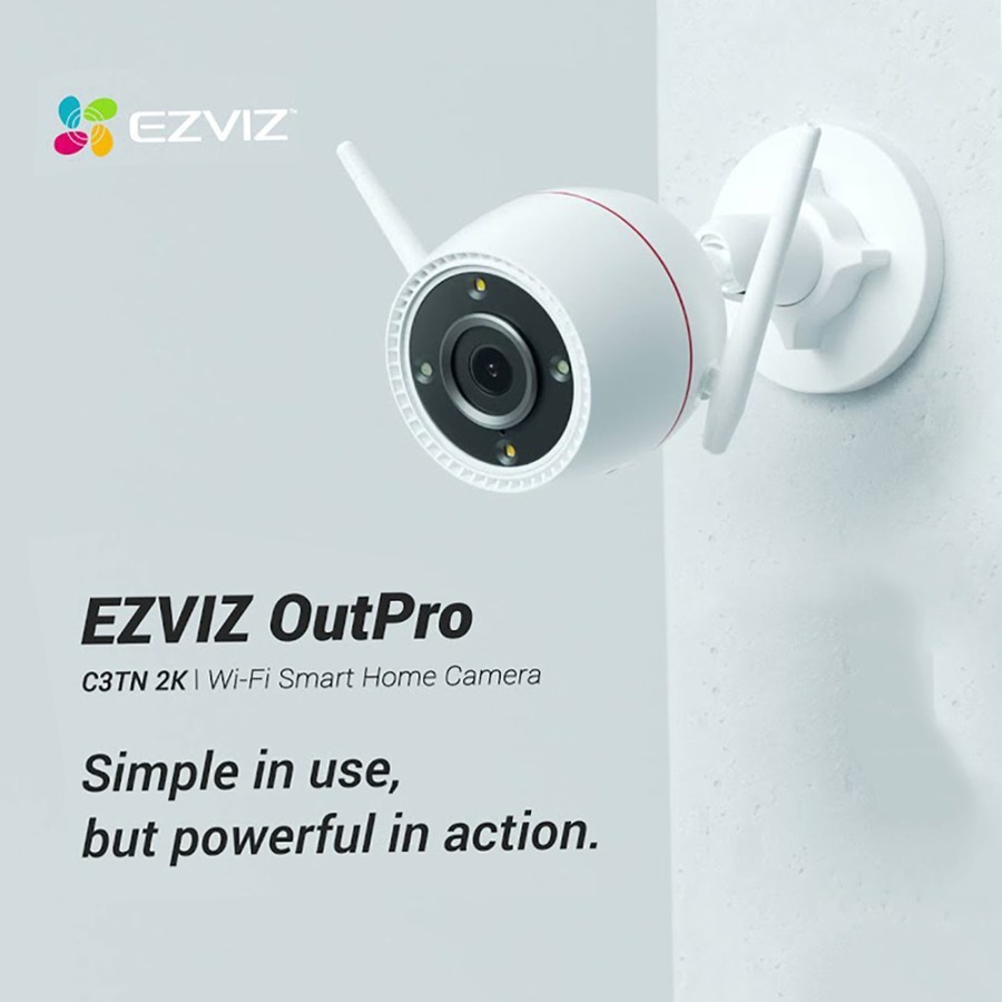 Cctv Ezviz C3TN Outpro 3MP 2K CS-CV310 Wi-Fi Smart IP Camera