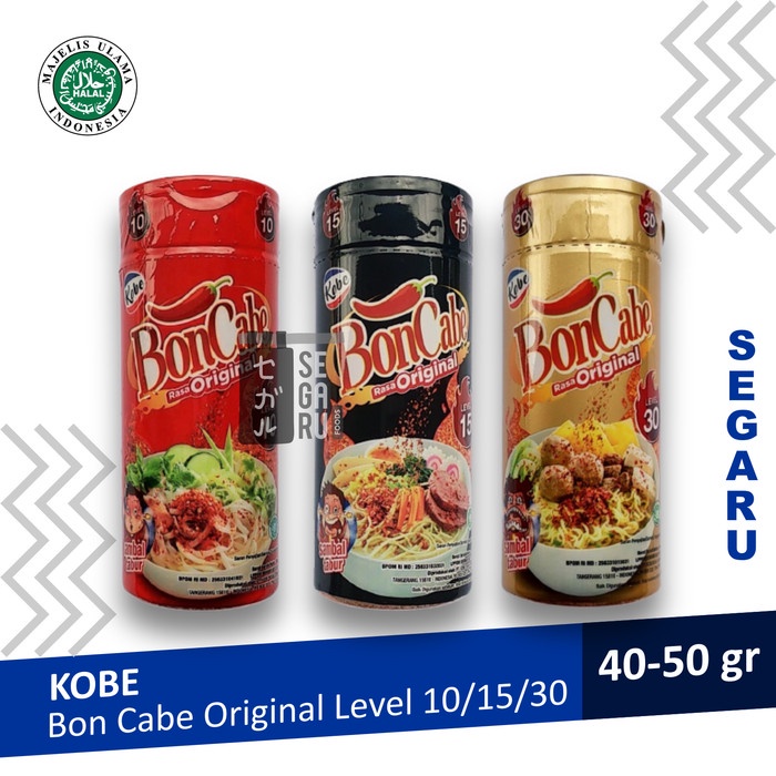 

Sambal-Aneka- Kobe Boncabe Original Botol Level 10 / 15 / 30 Chili Sambal Tabur - Level 15 -Aneka-