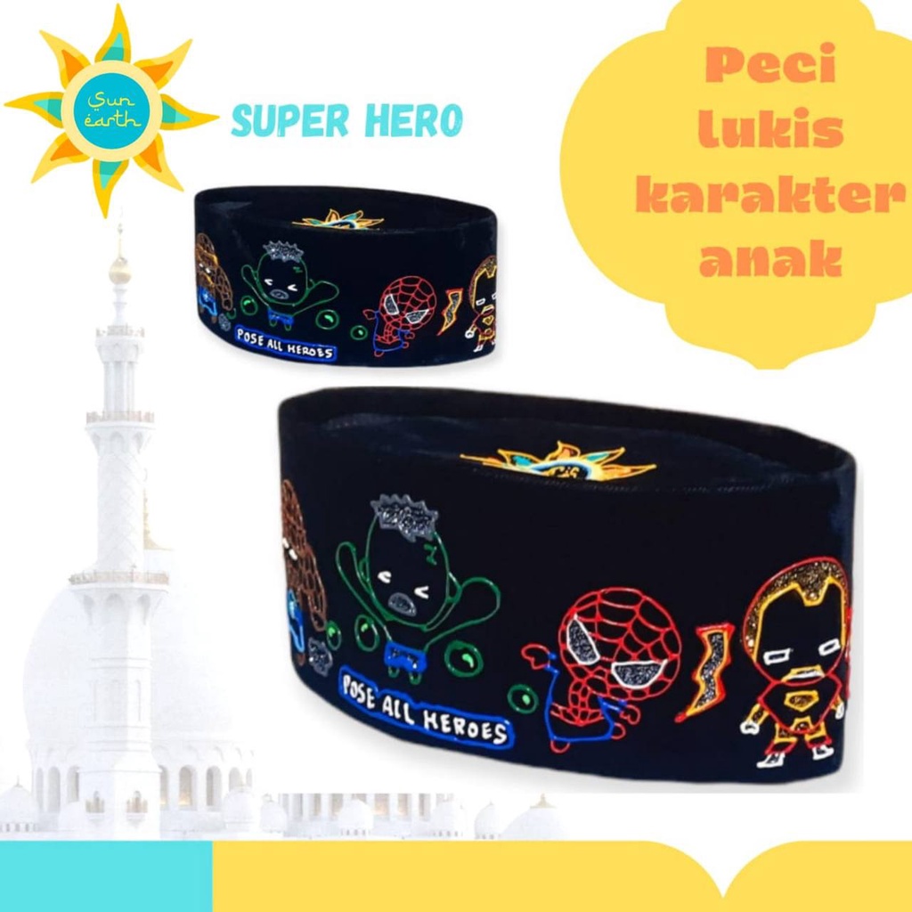 Peci Lukis Karakter By Sun Earth