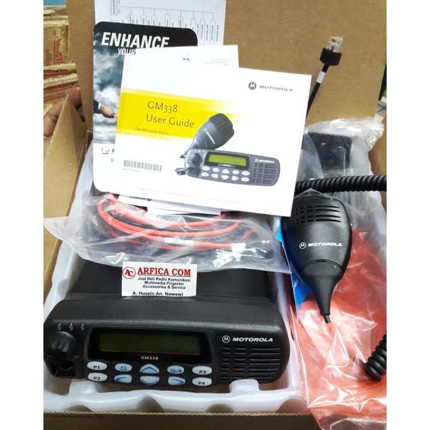 T4674Te5-Sale--A Jual Radio Rig Motorola Gm 338 Uhf 40 Watt - Uhf 400Mhz Garansi Resmi