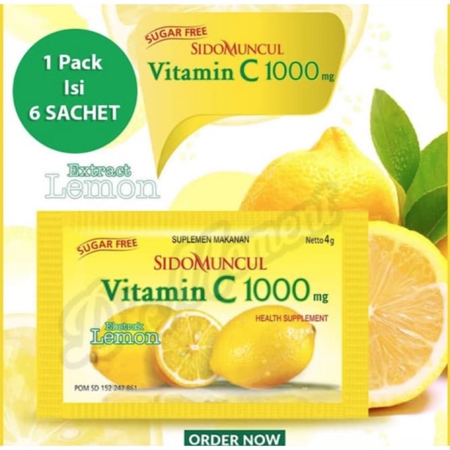 Vitamin C 1000 Mg Sidomuncul Shopee Indonesia