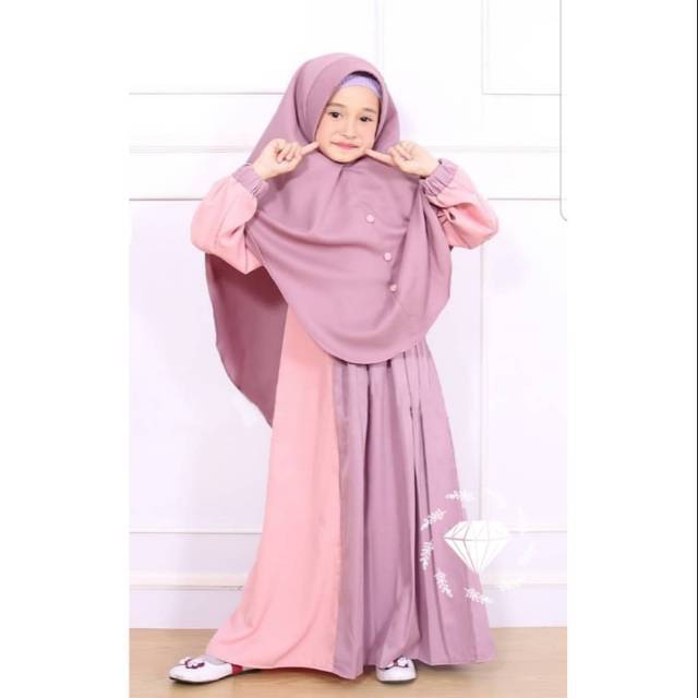 SYARI TORI KID, MOSCREPE, GAMIS HIJAB MUSLIM, DRESS MAXY