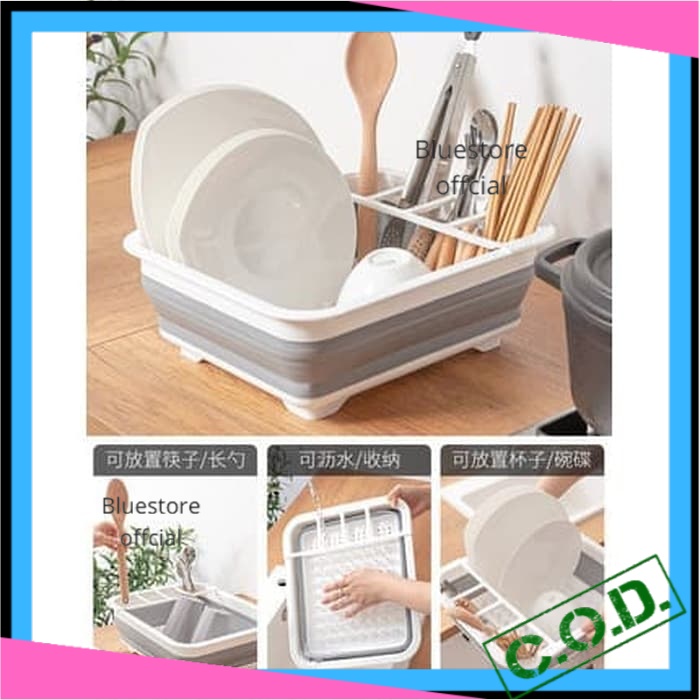 Rak Piring Wastafel Plastik Minimalis Murah Serbaguna Alat Dapur Peralatan Masak Perlengkapan Rumah 