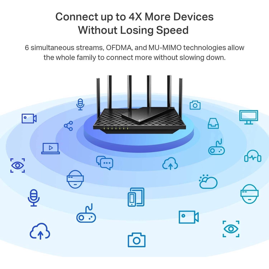 TP-Link Archer AX73 AX5400 Dual-Band Gigabit Wi-Fi 6 Router 2.4 - 5Ghz