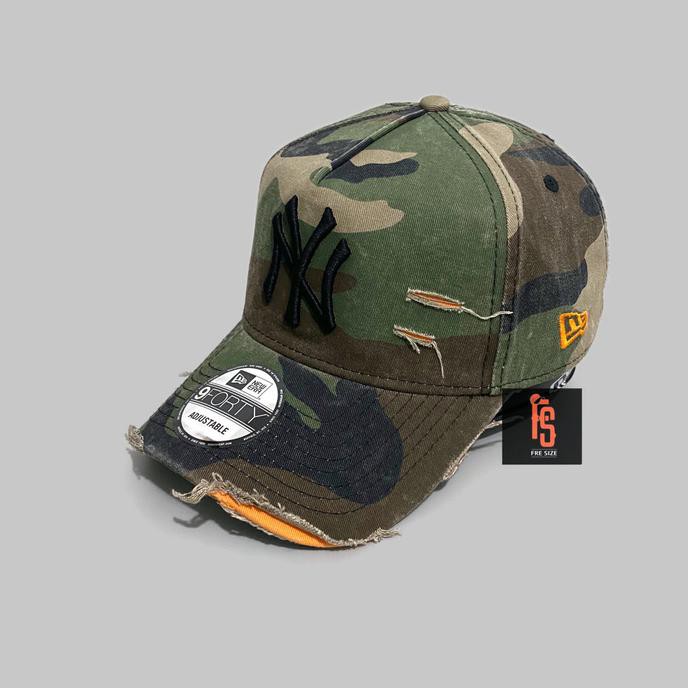 TOPI NEW ERA ORIGINAL A FRAME DAMAGE NEW YORK YANKEES CAMO BLACK