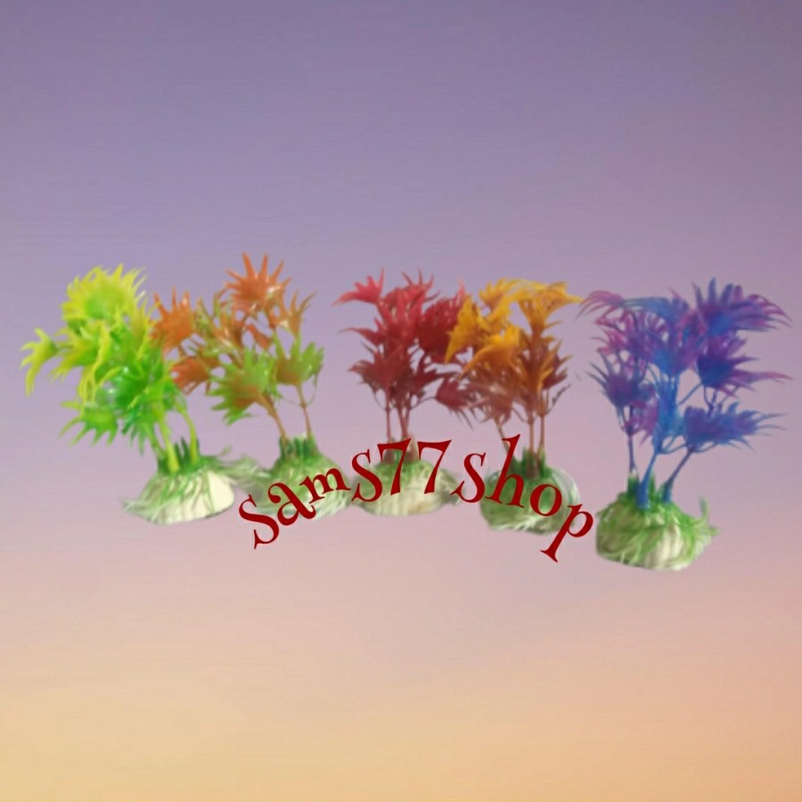TANAMAN HIAS mini plastik aksesories aquarium